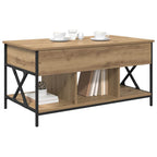 Tavolino da salotto Rovere artigianale 100 x 55 x 48.5 cm