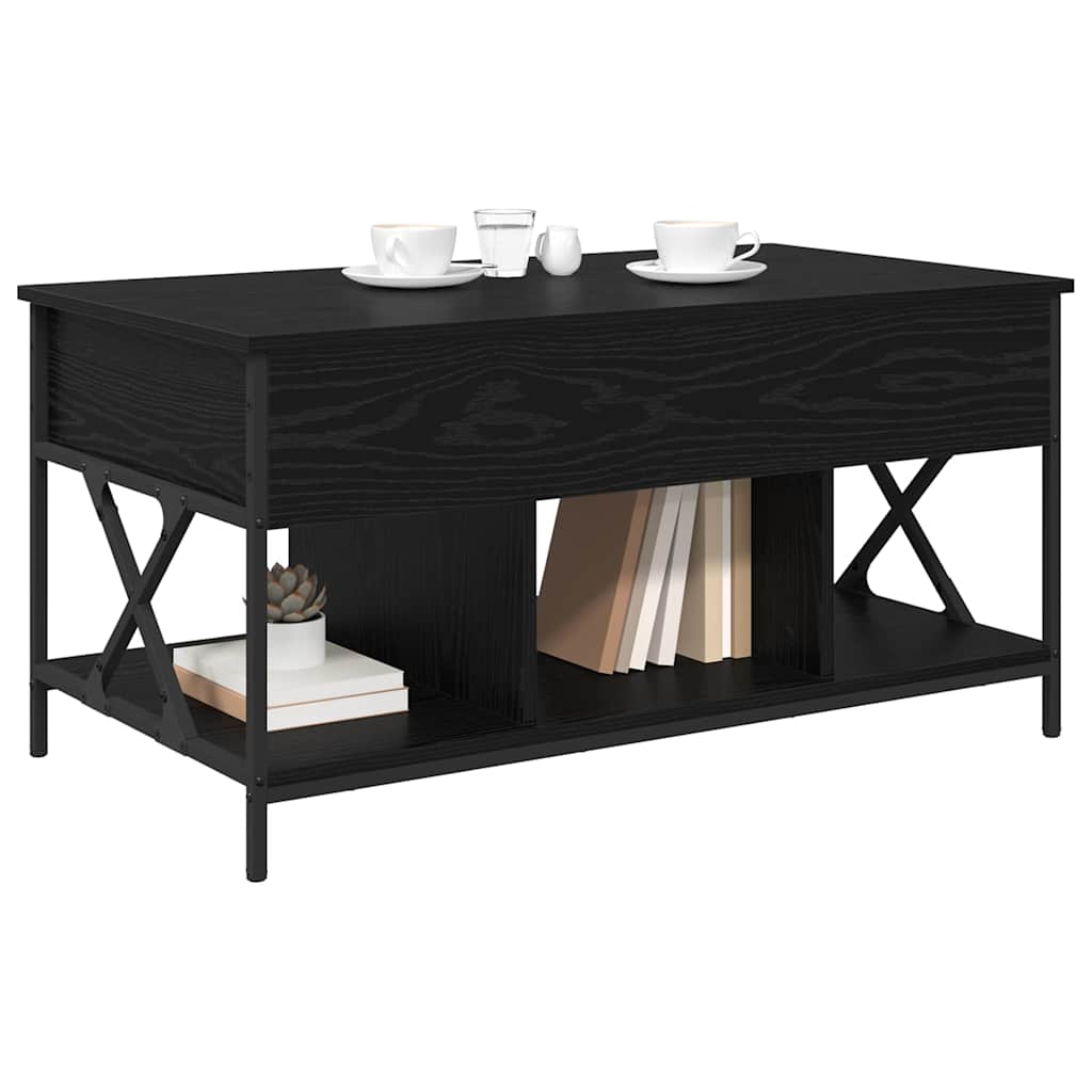 Tavolino da salotto Rovere Nero 100 x 55 x 48.5 cm