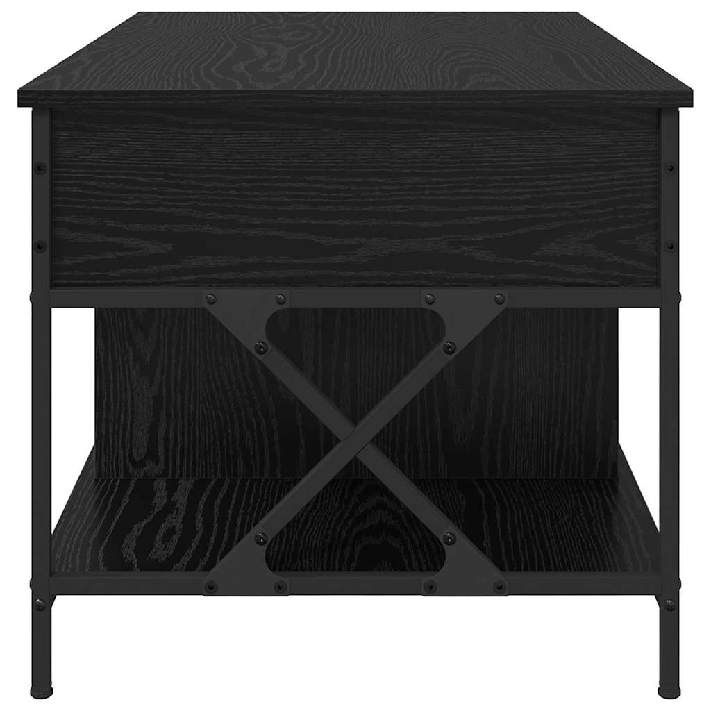 Tavolino da salotto Rovere Nero 100 x 55 x 48.5 cm