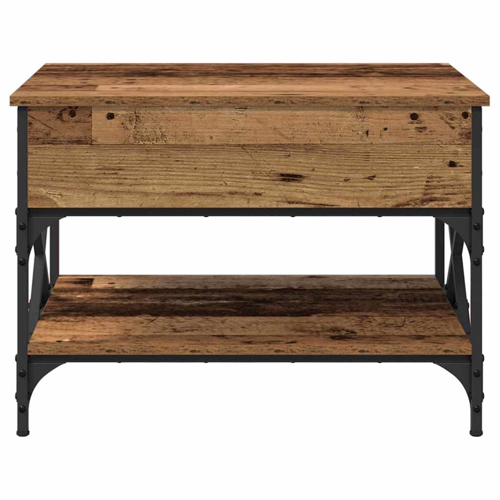 Tavolino da salotto Legno vecchio 70x50x50cm Legno multistrato