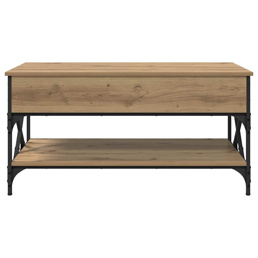 Tavolino da salotto Rovere artigianale 100 x 50 x 50 cm
