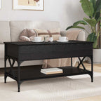 Tavolino da salotto Rovere Nero 100 x 50 x 50 cm