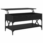 Tavolino da salotto Rovere Nero 100 x 50 x 50 cm