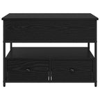 Tavolino da salotto con cassetto Rovere Nero 70 x 50 x 54.5 cm