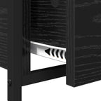 Tavolino da salotto con cassetto Rovere Nero 85 x 50 x 50 cm