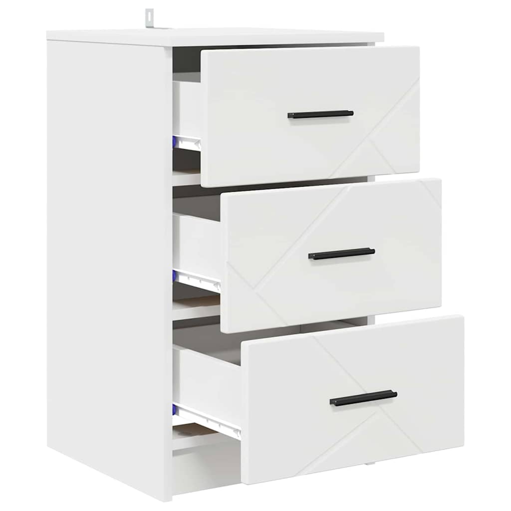 Armadio da Notte Bianco 38 x 38 x 66 cm Legno multistrato