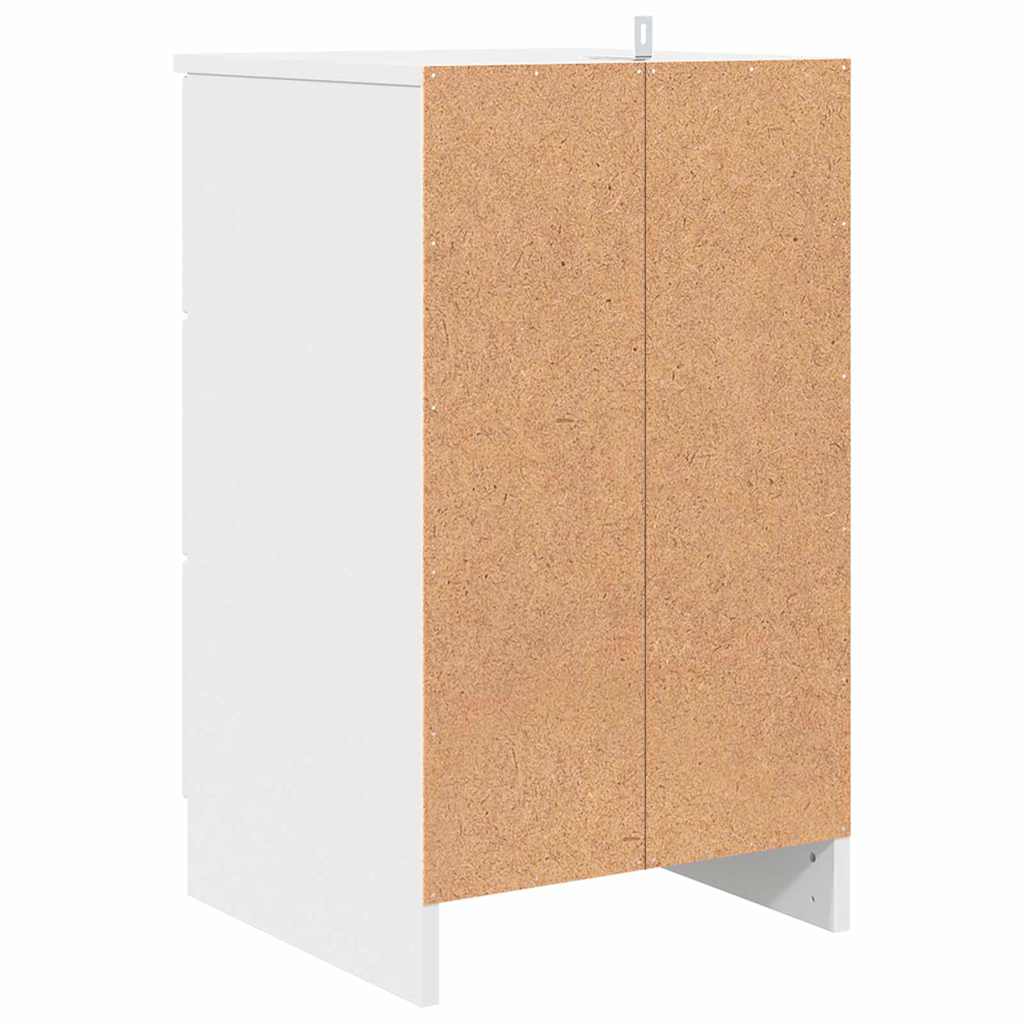 Armadio da Notte Bianco 38 x 38 x 66 cm Legno multistrato