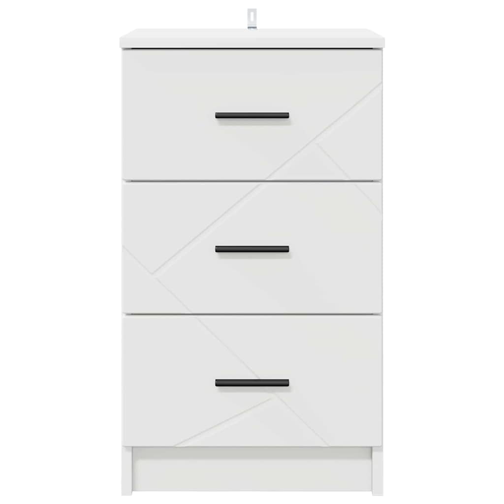 Armadio da Notte Bianco 38 x 38 x 66 cm Legno multistrato