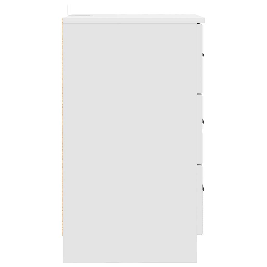 Armadio da Notte Bianco 38 x 38 x 66 cm Legno multistrato