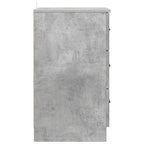 Armadio da Notte con cassetto Grigio cemento 38 x 38 x 66 cm