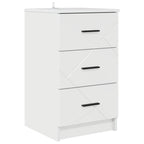 Armadio da Notte con cassetto Bianco lucido 38 x 38 x 66 cm