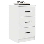 Armadio da Notte con cassetto Bianco lucido 38 x 38 x 66 cm