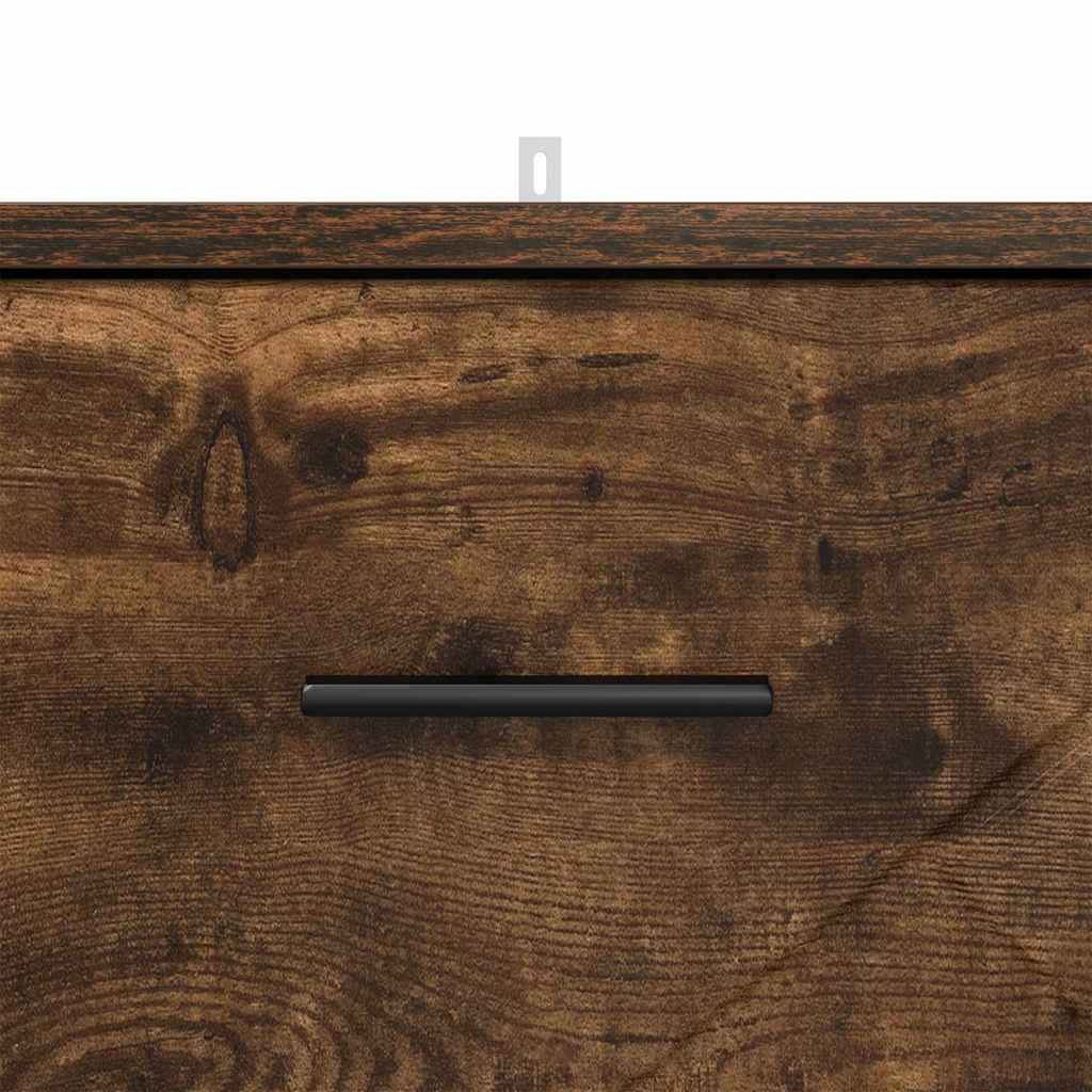 Armadio da Notte Rovere fumo 38 x 38 x 66 cm Legno multistrato