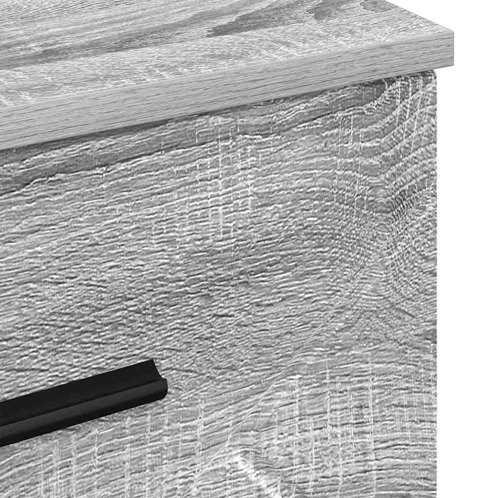 Armadio da Notte con cassetto Grigio sonoma 38 x 38 x 66 cm