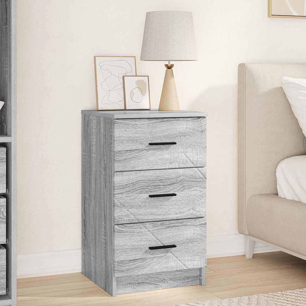 Armadio da Notte con cassetto Grigio sonoma 38 x 38 x 66 cm
