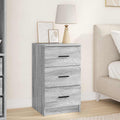 Armadio da Notte con cassetto Grigio sonoma 38 x 38 x 66 cm