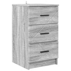 Armadio da Notte con cassetto Grigio sonoma 38 x 38 x 66 cm