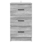 Armadio da Notte con cassetto Grigio sonoma 38 x 38 x 66 cm