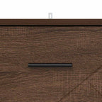 Armadio da Notte con cassetto Rovere marrone 38 x 38 x 66 cm
