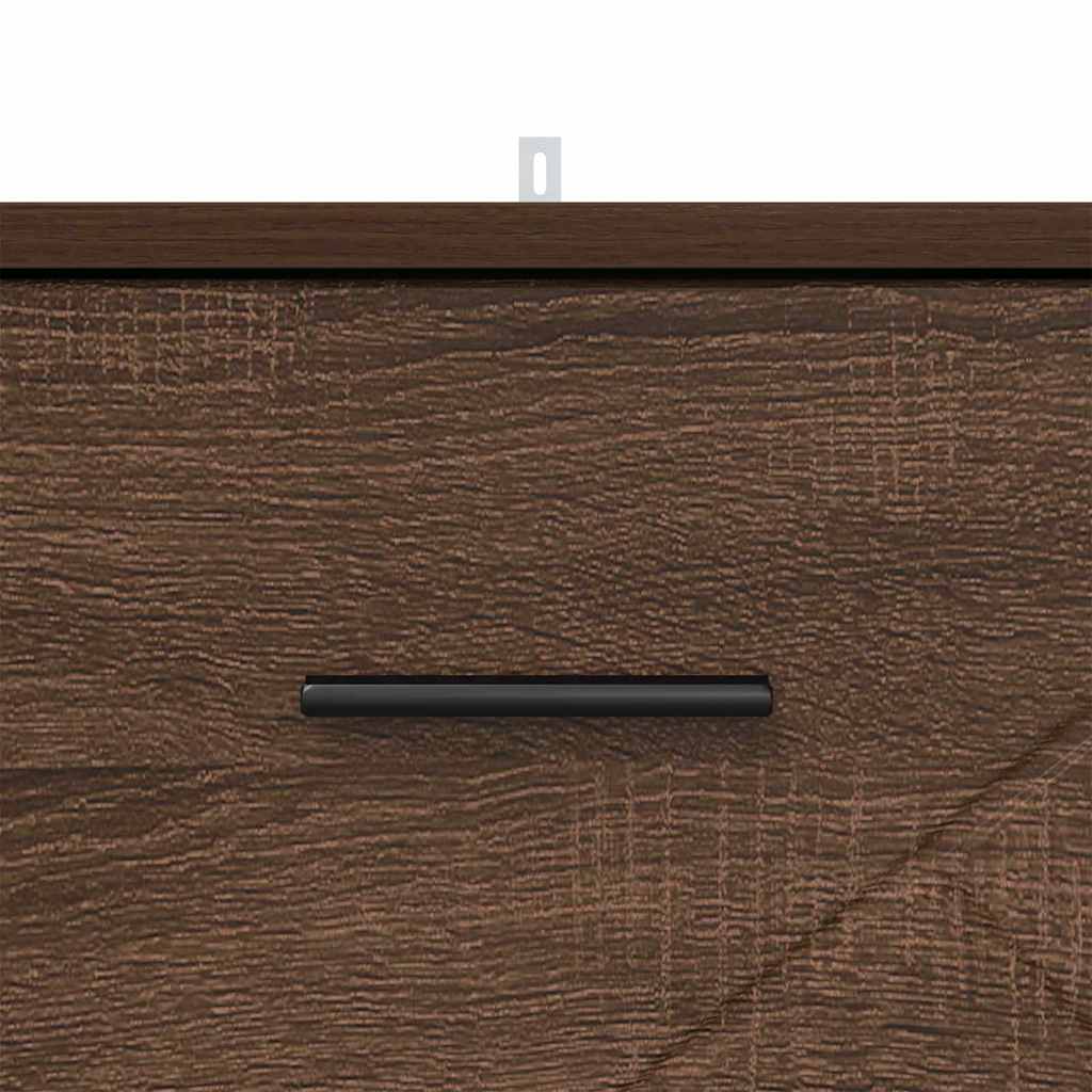 Armadio da Notte con cassetto Rovere marrone 38 x 38 x 66 cm