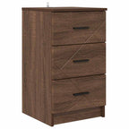 Armadio da Notte con cassetto Rovere marrone 38 x 38 x 66 cm