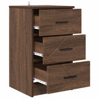 Armadio da Notte con cassetto Rovere marrone 38 x 38 x 66 cm