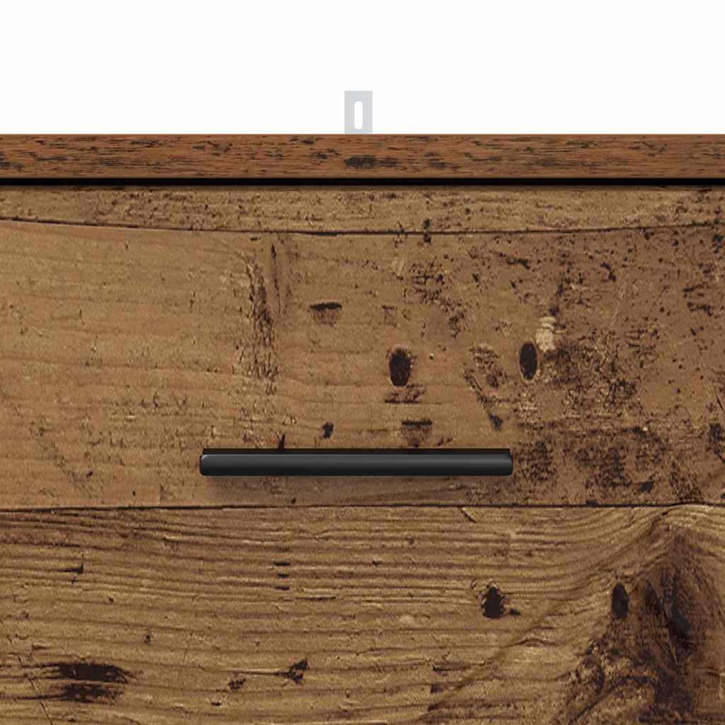 Armadio da Notte con cassetto Legno vecchio 38 x 38 x 66 cm