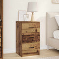Armadio da Notte con cassetto Legno vecchio 38 x 38 x 66 cm