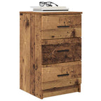Armadio da Notte con cassetto Legno vecchio 38 x 38 x 66 cm