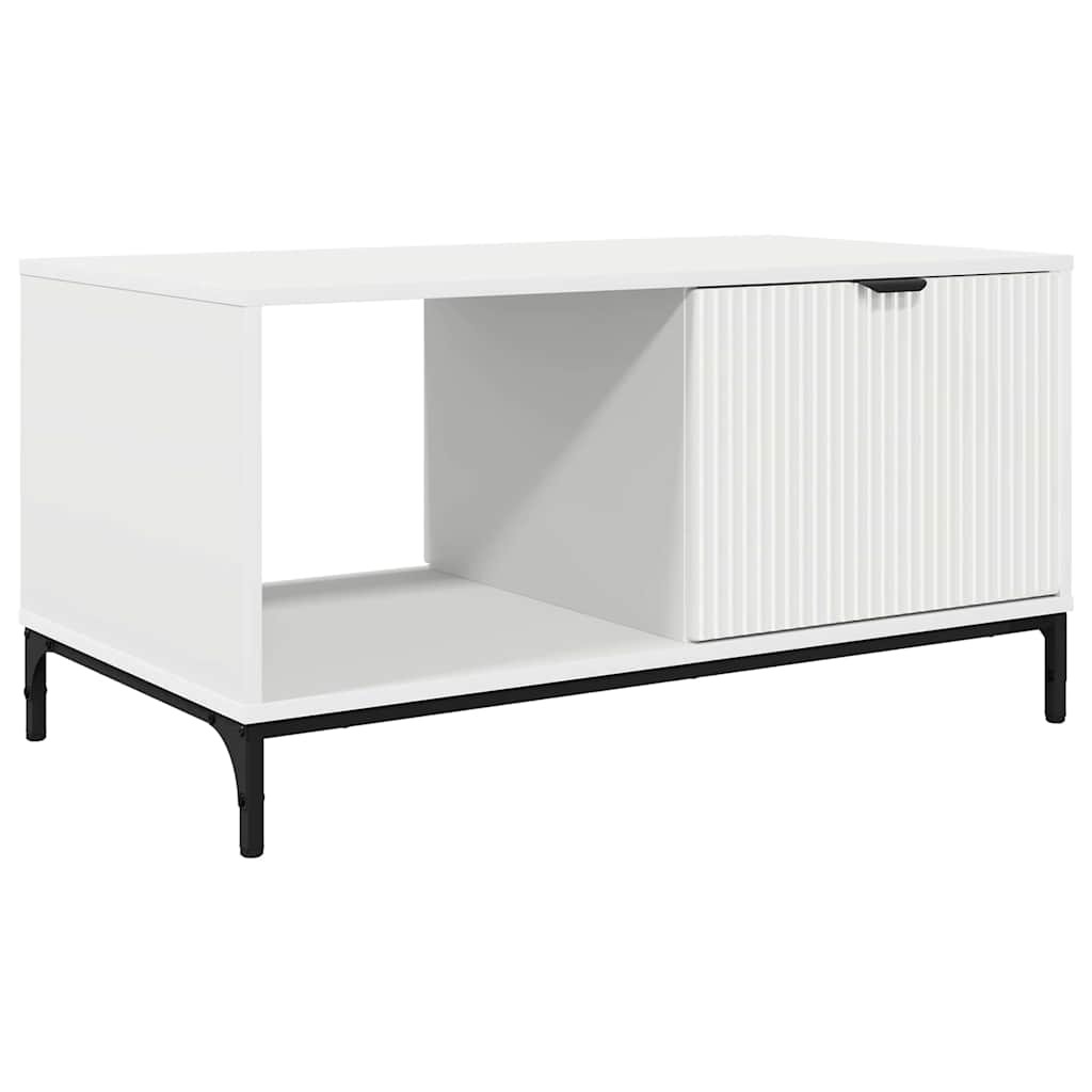 Tavolino da salotto Bianco 90 x 49 x 46 cm Legno multistrato
