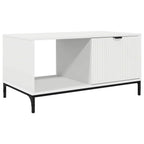 Tavolino da salotto Bianco 90 x 49 x 46 cm Legno multistrato