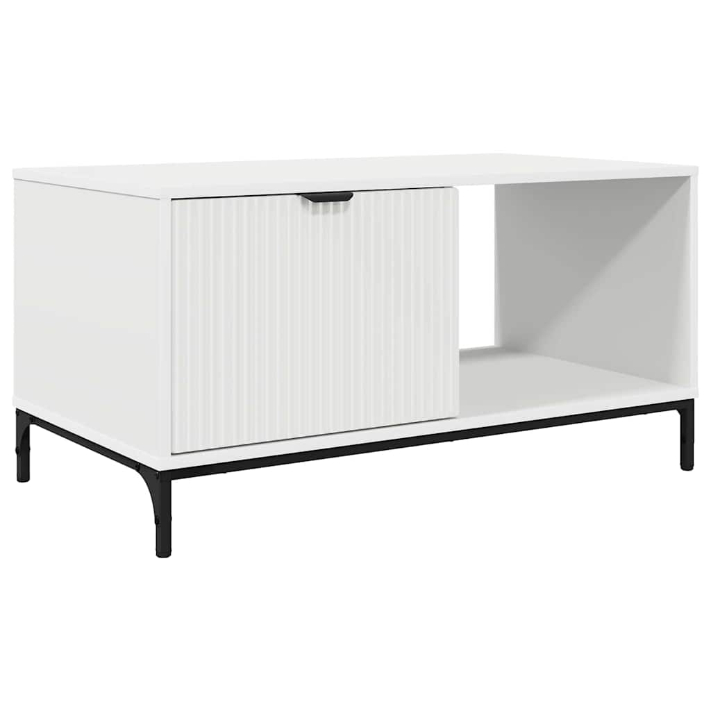 Tavolino da salotto Bianco 90 x 49 x 46 cm Legno multistrato