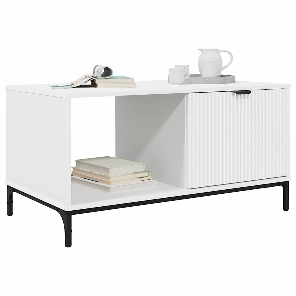 Tavolino da salotto Bianco 90 x 49 x 46 cm Legno multistrato