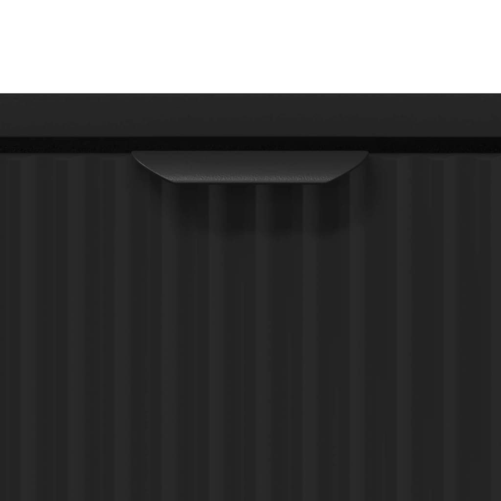 Tavolino da salotto con cassetto Rovere Nero 90 x 49 x 46 cm
