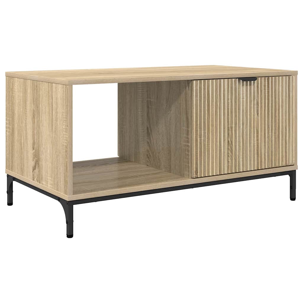 Tavolino da salotto con cassetto Rovere Sonoma 90 x 49 x 46 cm