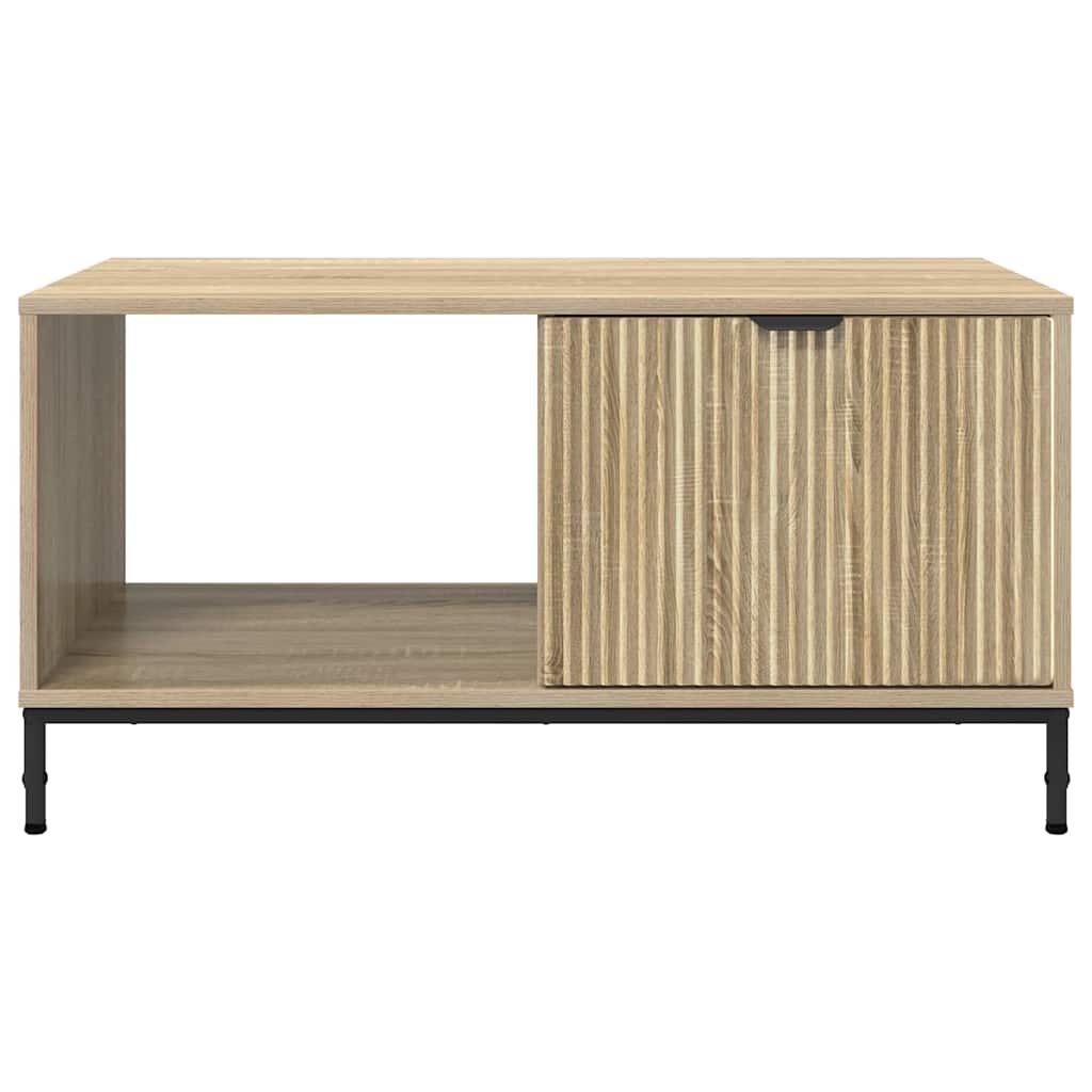 Tavolino da salotto con cassetto Rovere Sonoma 90 x 49 x 46 cm