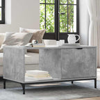 Tavolino da salotto con cassetto Grigio cemento 90 x 49 x 46 cm
