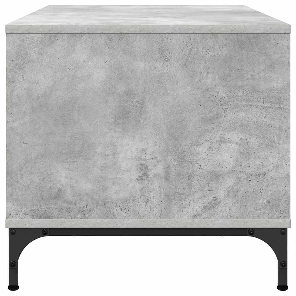 Tavolino da salotto con cassetto Grigio cemento 90 x 49 x 46 cm