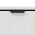 Tavolino da salotto con cassetto Bianco Lucido 90 x 49 x 46 cm