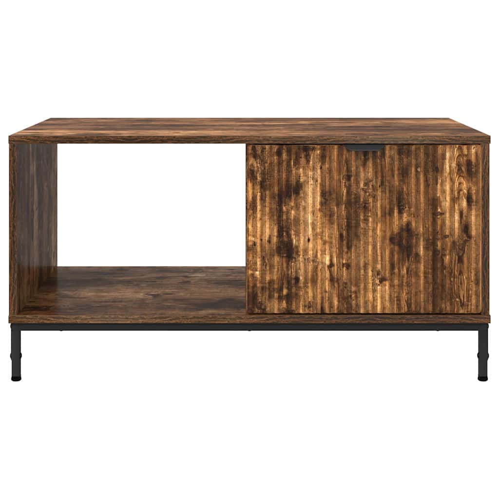 Tavolino da salotto con cassetto Rovere fumé 90 x 49 x 46 cm
