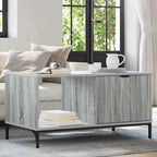Tavolino da salotto con cassetto Grigio Sonoma 90 x 49 x 46 cm