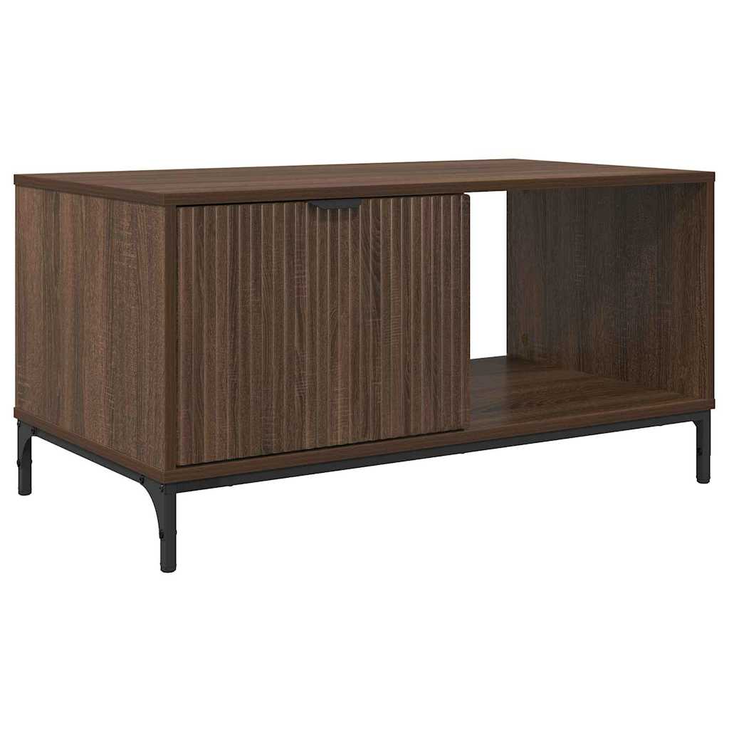 Tavolino da salotto con cassetto Rovere Marrone 90 x 49 x 46 cm
