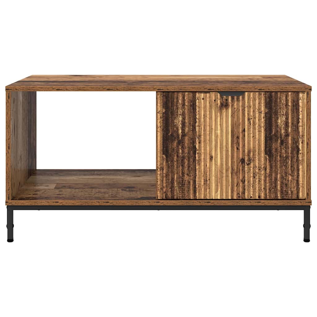 Tavolino da salotto con cassetto Legno vecchio 90 x 49 x 46 cm