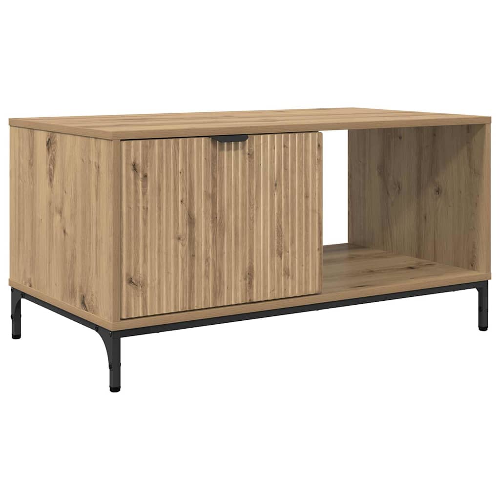 Tavolino da salotto Rovere artigianale 90 x 49 x 46 cm