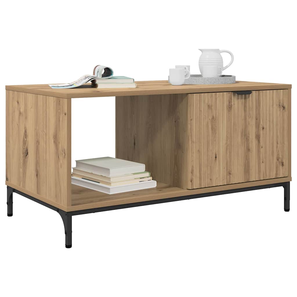 Tavolino da salotto Rovere artigianale 90 x 49 x 46 cm