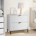 Comodino Bianco 63.5 x 36 x 61 cm Legno multistrato