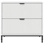 Comodino Bianco 63.5 x 36 x 61 cm Legno multistrato