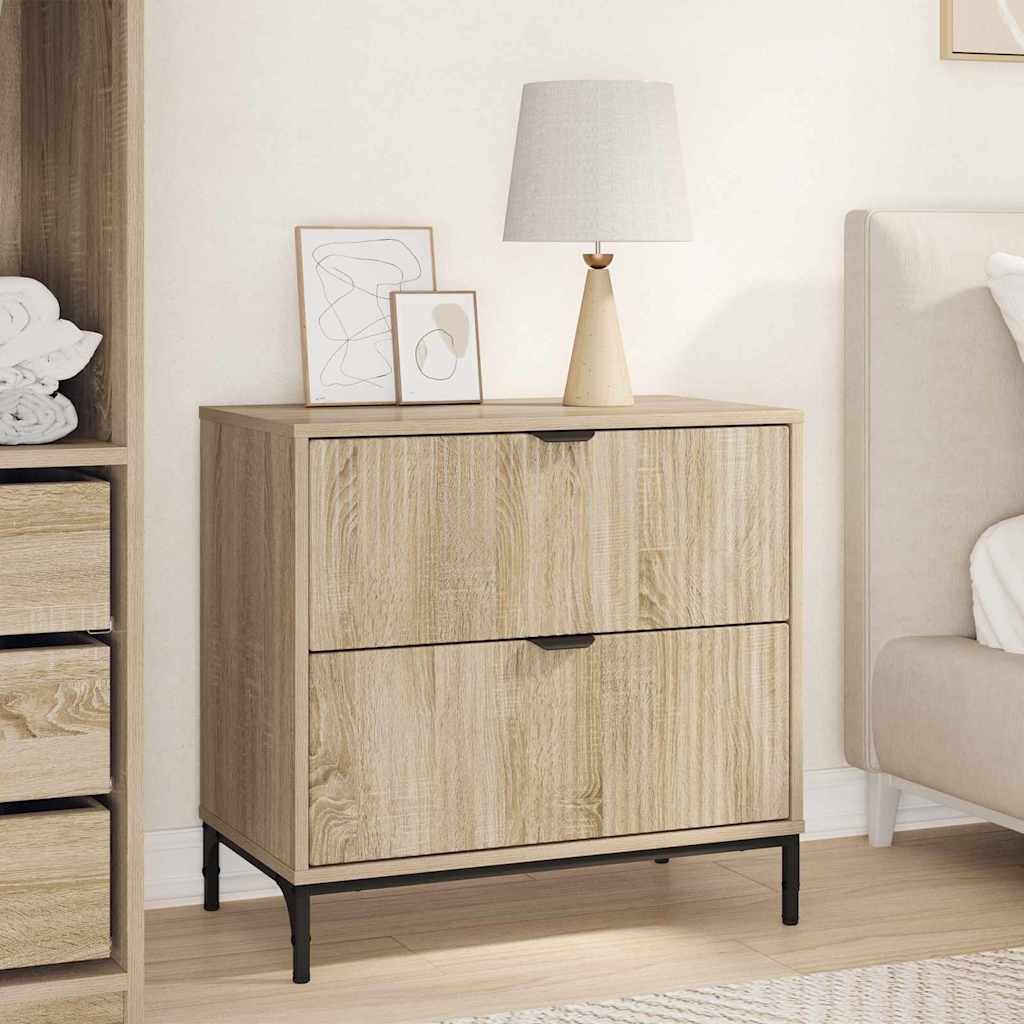 Comodino rovere sonoma 63.5 x 36 x 61 cm Legno multistrato