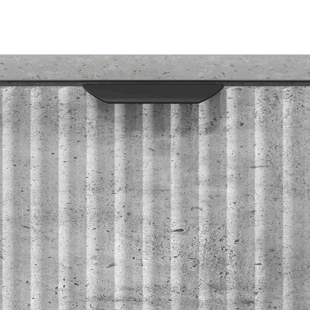 Comodino Grigio cemento 63.5 x 36 x 61 cm Legno multistrato