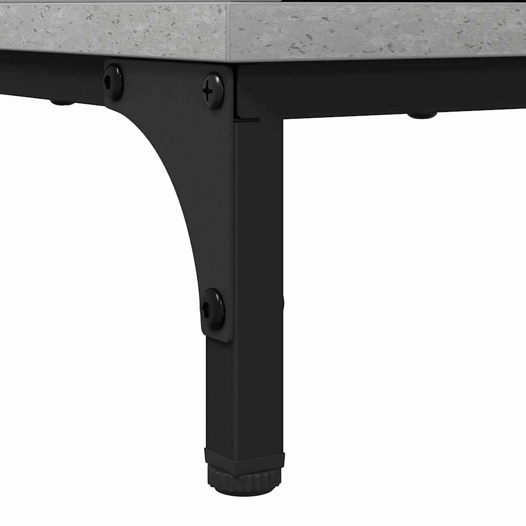Comodino Grigio cemento 63.5 x 36 x 61 cm Legno multistrato